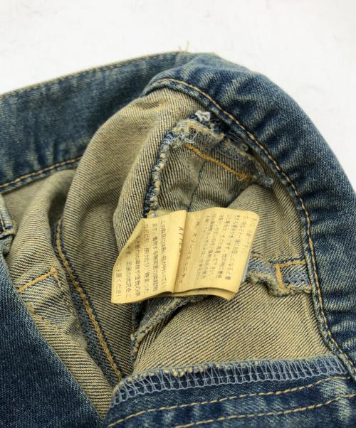 Hysteric Glamour（ヒステリックグラマー）Hysteric Glamour (ヒステリックグラマー) サイドギャザーレッグラップショートパンツ ブルー サイズ:Sの古着・服飾アイテム