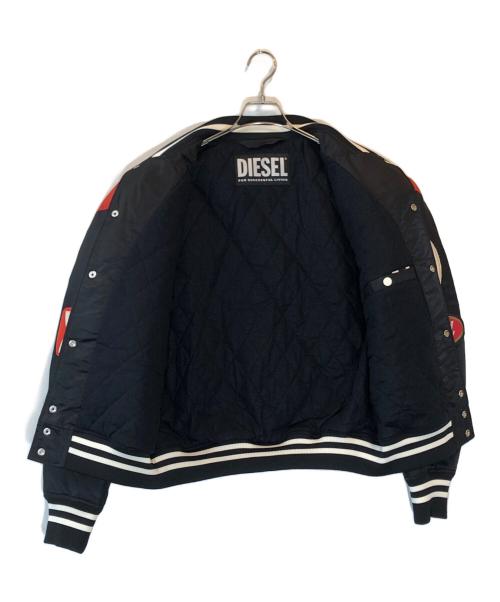 DIESEL（ディーゼル）DIESEL (ディーゼル) J-BULC-PATCH JACKET ブラック×レッド サイズ:Mの古着・服飾アイテム