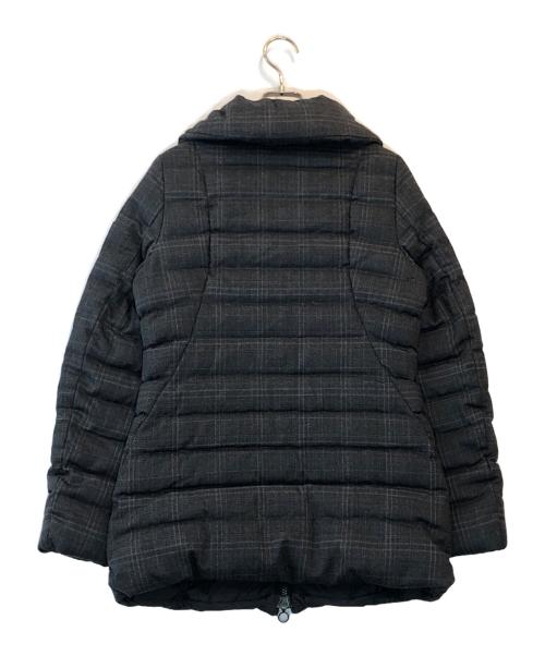TATRAS（タトラス）TATRAS (タトラス) ウールチェック柄ロングダウンコート グレー サイズ:01の古着・服飾アイテム