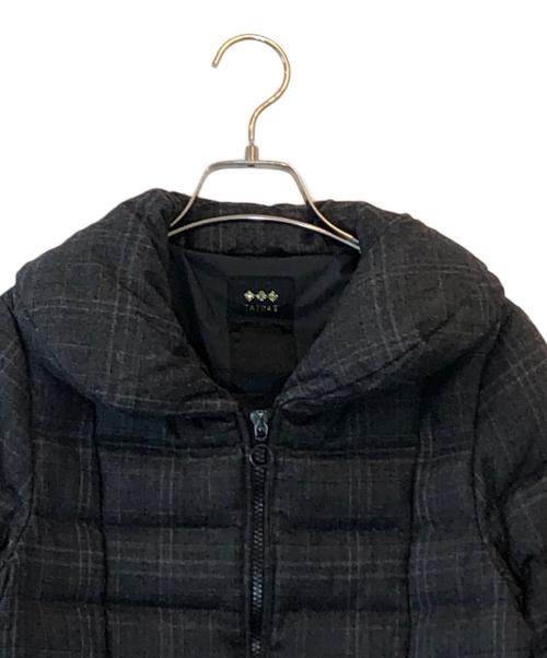 TATRAS（タトラス）TATRAS (タトラス) ウールチェック柄ロングダウンコート グレー サイズ:01の古着・服飾アイテム