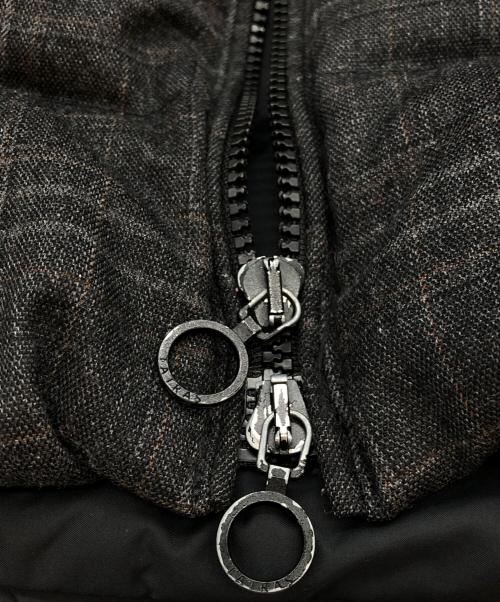 TATRAS（タトラス）TATRAS (タトラス) ウールチェック柄ロングダウンコート グレー サイズ:01の古着・服飾アイテム