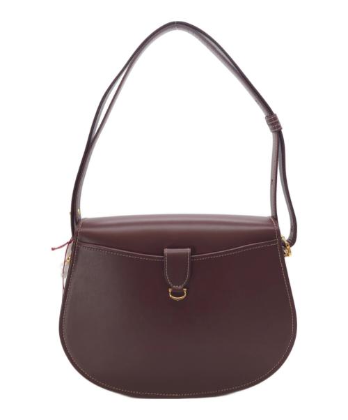 Cartier（カルティエ）Cartier (カルティエ) マストライン ショルダーバッグ ボルドーの古着・服飾アイテム