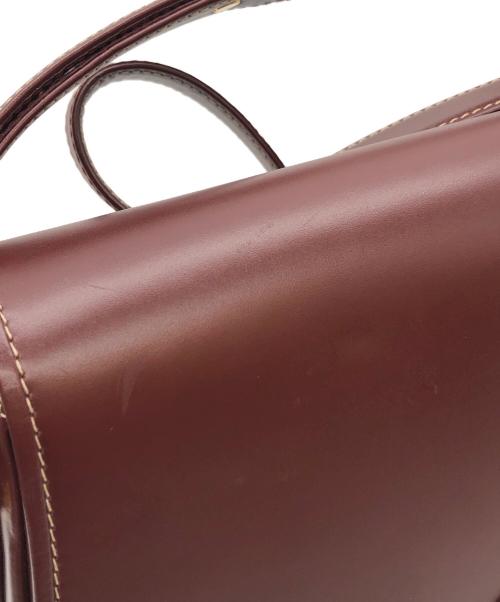 Cartier（カルティエ）Cartier (カルティエ) マストライン ショルダーバッグ ボルドーの古着・服飾アイテム