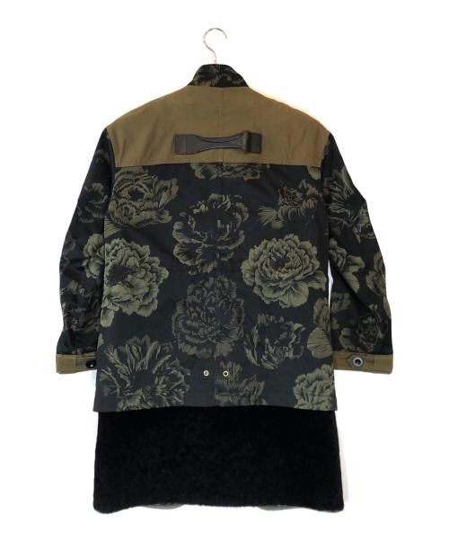 COACH（コーチ）COACH (コーチ) KAFFE FASSETT (カフェ・ファセット) ボアライナーコート カーキ サイズ:2の古着・服飾アイテム
