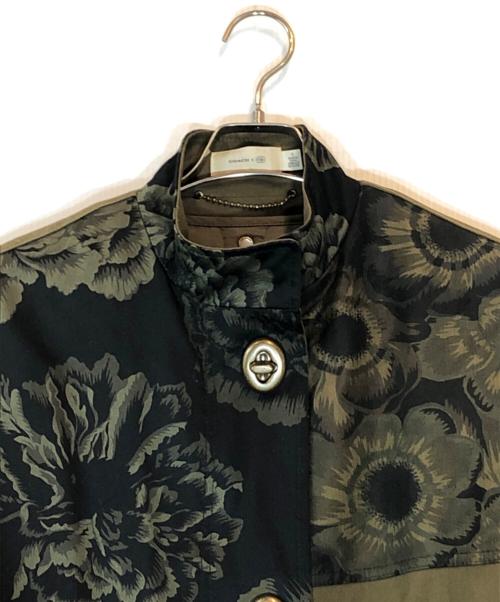 COACH（コーチ）COACH (コーチ) KAFFE FASSETT (カフェ・ファセット) ボアライナーコート カーキ サイズ:2の古着・服飾アイテム