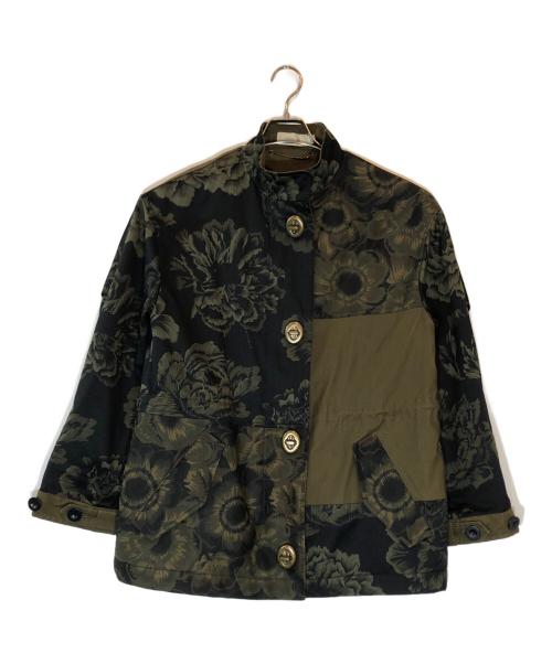 COACH（コーチ）COACH (コーチ) KAFFE FASSETT (カフェ・ファセット) ボアライナーコート カーキ サイズ:2の古着・服飾アイテム