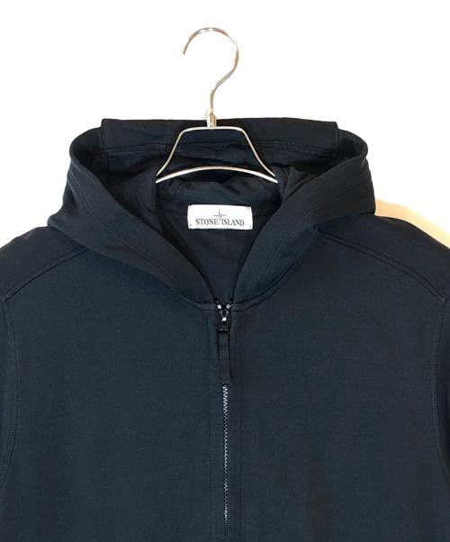 STONE ISLAND（ストーンアイランド）STONE ISLAND (ストーンアイランド) ワッペン付きジップパーカー ブラック サイズ:Lの古着・服飾アイテム