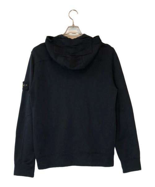 STONE ISLAND（ストーンアイランド）STONE ISLAND (ストーンアイランド) ワッペン付きジップパーカー ブラック サイズ:Lの古着・服飾アイテム