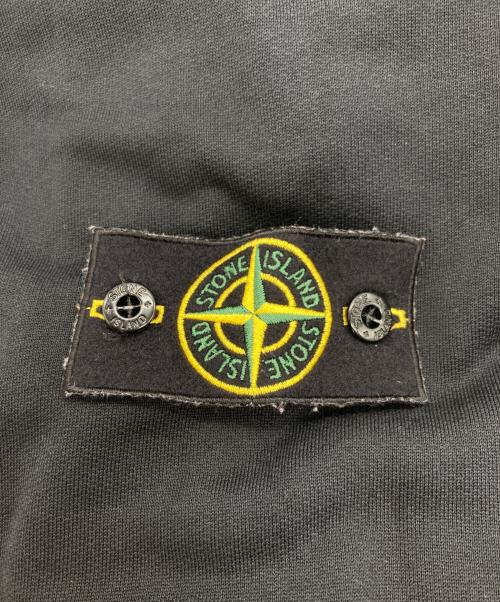 STONE ISLAND（ストーンアイランド）STONE ISLAND (ストーンアイランド) ワッペン付きジップパーカー ブラック サイズ:Lの古着・服飾アイテム