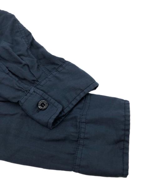 STONE ISLAND（ストーンアイランド）STONE ISLAND (ストーンアイランド) LIGHTWEIGHT COTTON HOODED OVERSHIRT ネイビー サイズ:Mの古着・服飾アイテム