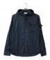 STONE ISLAND（ストーンアイランド）の古着「LIGHTWEIGHT COTTON HOODED OVERSHIRT」｜ネイビー
