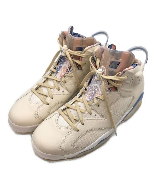 JORDAN BRAND（ジョーダン ブランド）JORDAN BRAND (ジョーダン ブランド) AIR JORDAN 6 RETRO アイボリー×ブルー サイズ:US12の古着・服飾アイテム