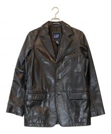 OLD GAP（オールドギャップ）の古着「カウレザー3Ｂジャケット」｜ブラウン