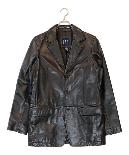 OLD GAP（オールドギャップ）OLD GAP (オールドギャップ) カウレザー3Ｂジャケット ブラウン サイズ:XSの古着・服飾アイテム