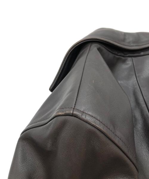 OLD GAP（オールドギャップ）OLD GAP (オールドギャップ) カウレザー3Ｂジャケット ブラウン サイズ:XSの古着・服飾アイテム