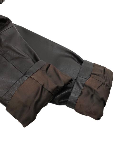 OLD GAP（オールドギャップ）OLD GAP (オールドギャップ) カウレザー3Ｂジャケット ブラウン サイズ:XSの古着・服飾アイテム
