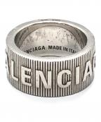 BALENCIAGAバレンシアガ）の古着「FORCE STRIPED RING」｜シルバー