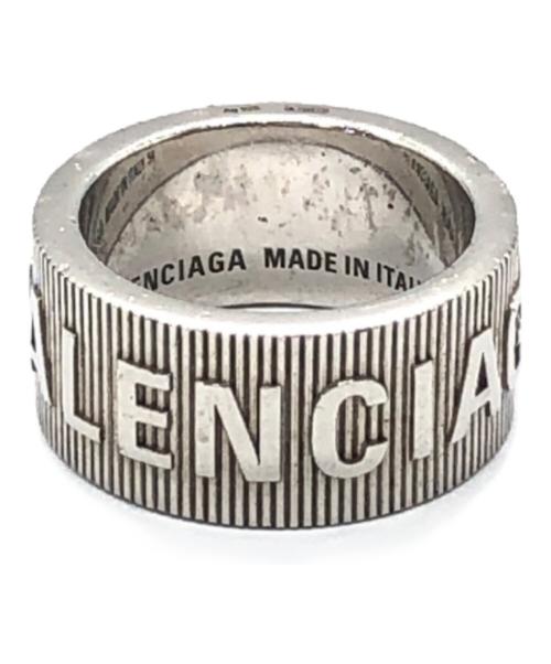 BALENCIAGA（バレンシアガ）BALENCIAGA (バレンシアガ) FORCE STRIPED RING シルバー サイズ:下記参照の古着・服飾アイテム