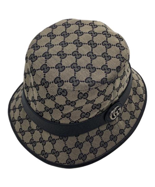 GUCCI（グッチ）GUCCI (グッチ) バケットハット ネイビー サイズ:Lの古着・服飾アイテム