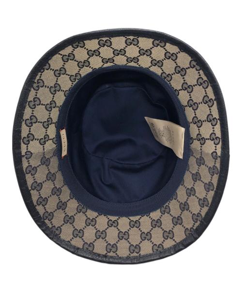 GUCCI（グッチ）GUCCI (グッチ) バケットハット ネイビー サイズ:Lの古着・服飾アイテム