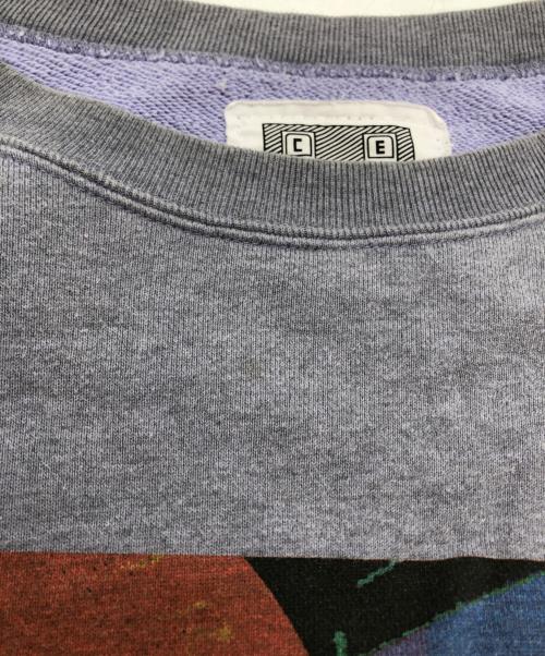 C.E（シーイー）C.E (シーイー) COLOUR SEPARATION CREW NECK グレー サイズ:XLの古着・服飾アイテム