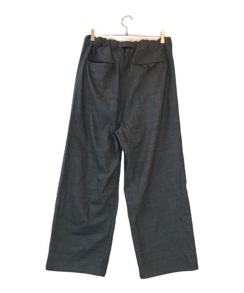 ANCELLM（アンセルム）ANCELLM (アンセルム) BACKSATIN BELTLESS SLACKS グレー サイズ:1の古着・服飾アイテム