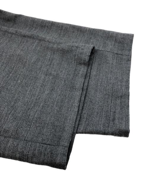 ANCELLM（アンセルム）ANCELLM (アンセルム) BACKSATIN BELTLESS SLACKS グレー サイズ:1の古着・服飾アイテム