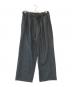 ANCELLM（アンセルム）の古着「BACKSATIN BELTLESS SLACKS」｜グレー