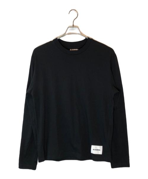 JIL SANDER（ジルサンダー）JIL SANDER (ジルサンダー) オーガニックコットンカットソー ブラック サイズ:Lの古着・服飾アイテム