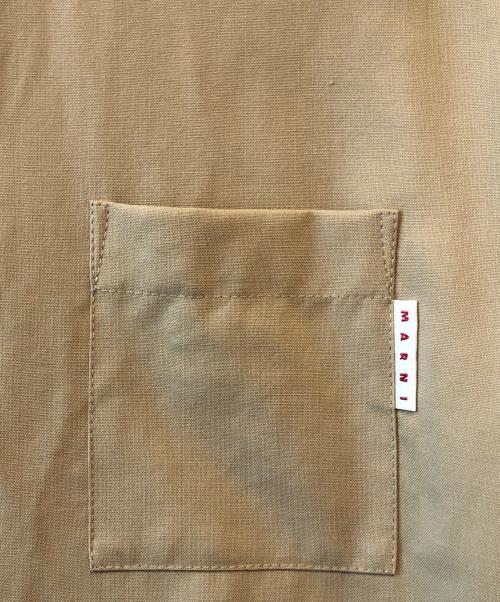 MARNI（マルニ）MARNI (マルニ) ウールトロピカルカラーブロックシャツ ベージュ サイズ:46の古着・服飾アイテム
