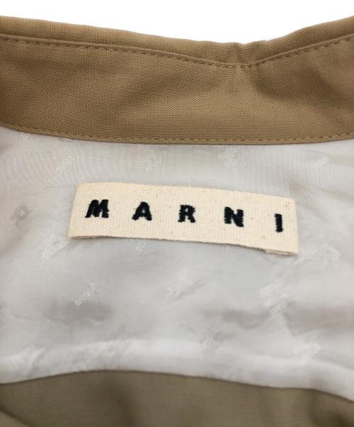 MARNI（マルニ）MARNI (マルニ) ウールトロピカルカラーブロックシャツ ベージュ サイズ:46の古着・服飾アイテム