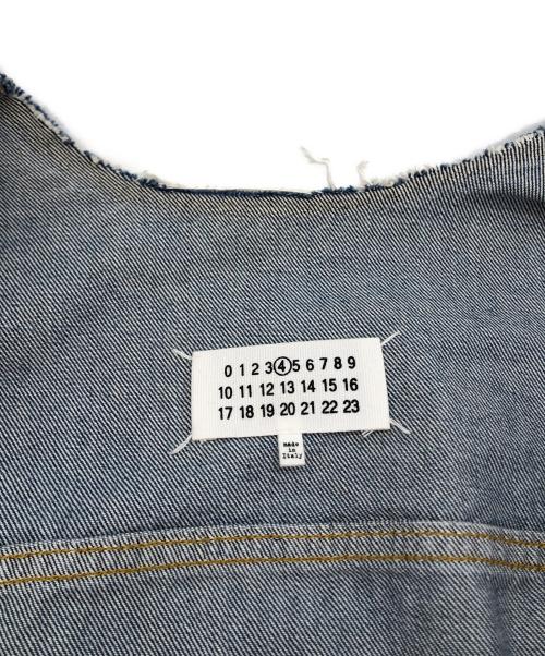 Maison Margiela（メゾンマルジェラ）Maison Margiela (メゾンマルジェラ) ノーカラーデニムジャケット ブルー サイズ:42の古着・服飾アイテム