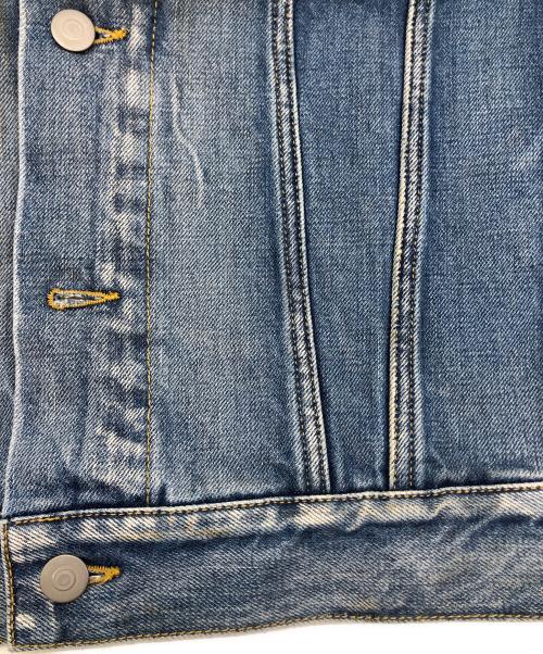 Maison Margiela（メゾンマルジェラ）Maison Margiela (メゾンマルジェラ) ノーカラーデニムジャケット ブルー サイズ:42の古着・服飾アイテム