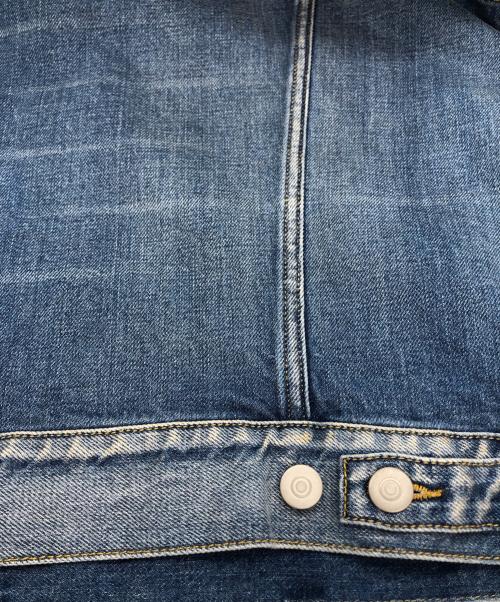 Maison Margiela（メゾンマルジェラ）Maison Margiela (メゾンマルジェラ) ノーカラーデニムジャケット ブルー サイズ:42の古着・服飾アイテム