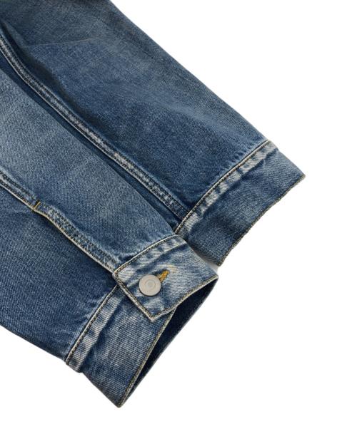 Maison Margiela（メゾンマルジェラ）Maison Margiela (メゾンマルジェラ) ノーカラーデニムジャケット ブルー サイズ:42の古着・服飾アイテム