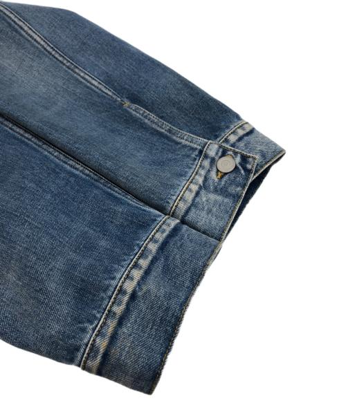 Maison Margiela（メゾンマルジェラ）Maison Margiela (メゾンマルジェラ) ノーカラーデニムジャケット ブルー サイズ:42の古着・服飾アイテム