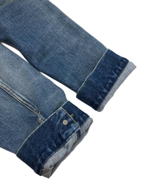 Maison Margiela（メゾンマルジェラ）Maison Margiela (メゾンマルジェラ) ノーカラーデニムジャケット ブルー サイズ:42の古着・服飾アイテム