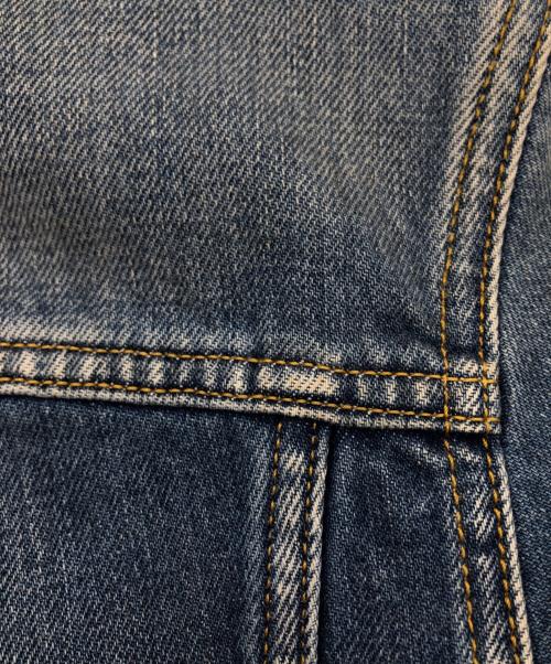 Maison Margiela（メゾンマルジェラ）Maison Margiela (メゾンマルジェラ) ノーカラーデニムジャケット ブルー サイズ:42の古着・服飾アイテム