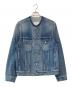 Maison Margiela（メゾンマルジェラ）の古着「ノーカラーデニムジャケット」｜ブルー