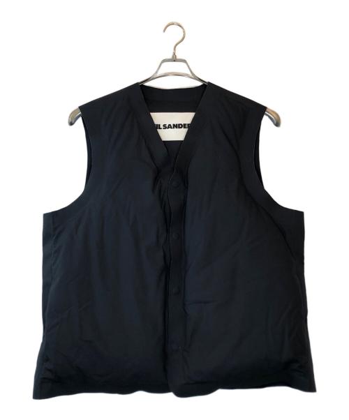 JIL SANDER+（ジルサンダープラス）JIL SANDER+ (ジルサンダープラス) ダウンベスト ブラック サイズ:Mの古着・服飾アイテム