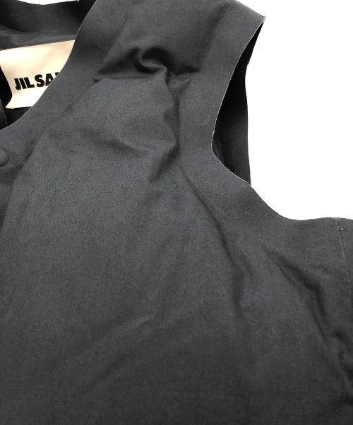 JIL SANDER+（ジルサンダープラス）JIL SANDER+ (ジルサンダープラス) ダウンベスト ブラック サイズ:Mの古着・服飾アイテム