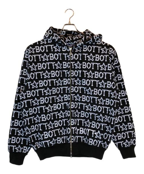 BoTT（ボット）BoTT (ボット) Bones Zip Hoodie ブラック サイズ:Lの古着・服飾アイテム