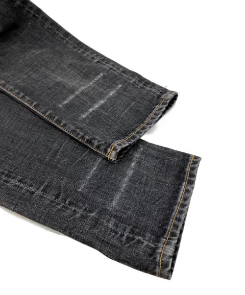 RRL（ダブルアールエル）RRL (ダブルアールエル) SLIM NARROW ダメージ加工デニムパンツ ブラック サイズ:30×30の古着・服飾アイテム