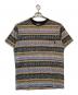 stussy（ステューシー）の古着「TOMTOM柄カットソー」｜ブラック×パープル×オレンジ