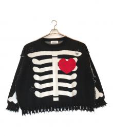 DISCOVERED（ディスカバード）の古着「BONE KNIT」｜ブラック