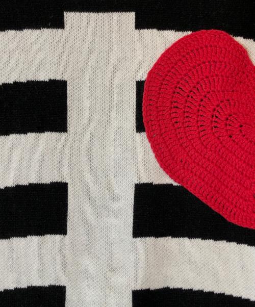 DISCOVERED（ディスカバード）DISCOVERED (ディスカバード) BONE KNIT ブラック サイズ:3の古着・服飾アイテム