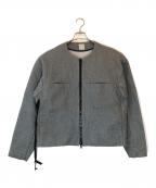 SUNSEAサンシー）の古着「メルトンブルゾン」｜グレー