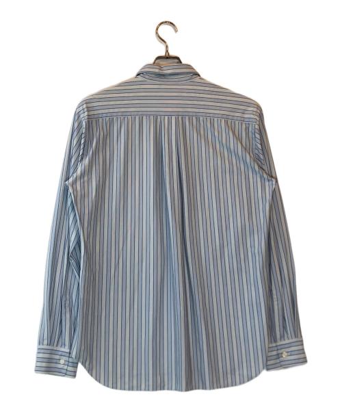 COMME des GARCONS HOMME DEUX（コムデギャルソン オム ドゥ）COMME des GARCONS HOMME DEUX (コムデギャルソン オム ドゥ) ストレッチナイロン5ポケットストライプシャツ ブルー サイズ:Mの古着・服飾アイテム