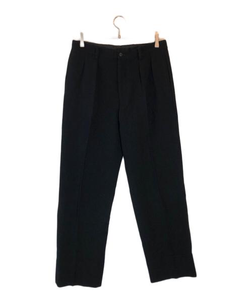 ISSEY MIYAKE（イッセイミヤケ）ISSEY MIYAKE (イッセイミヤケ) タックウールパンツ ブラック サイズ:3の古着・服飾アイテム
