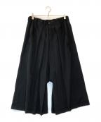 GROUND Yグラウンドワイ）の古着「WOOL GABARDINE GY HAKAMA TYPE1」｜ブラック
